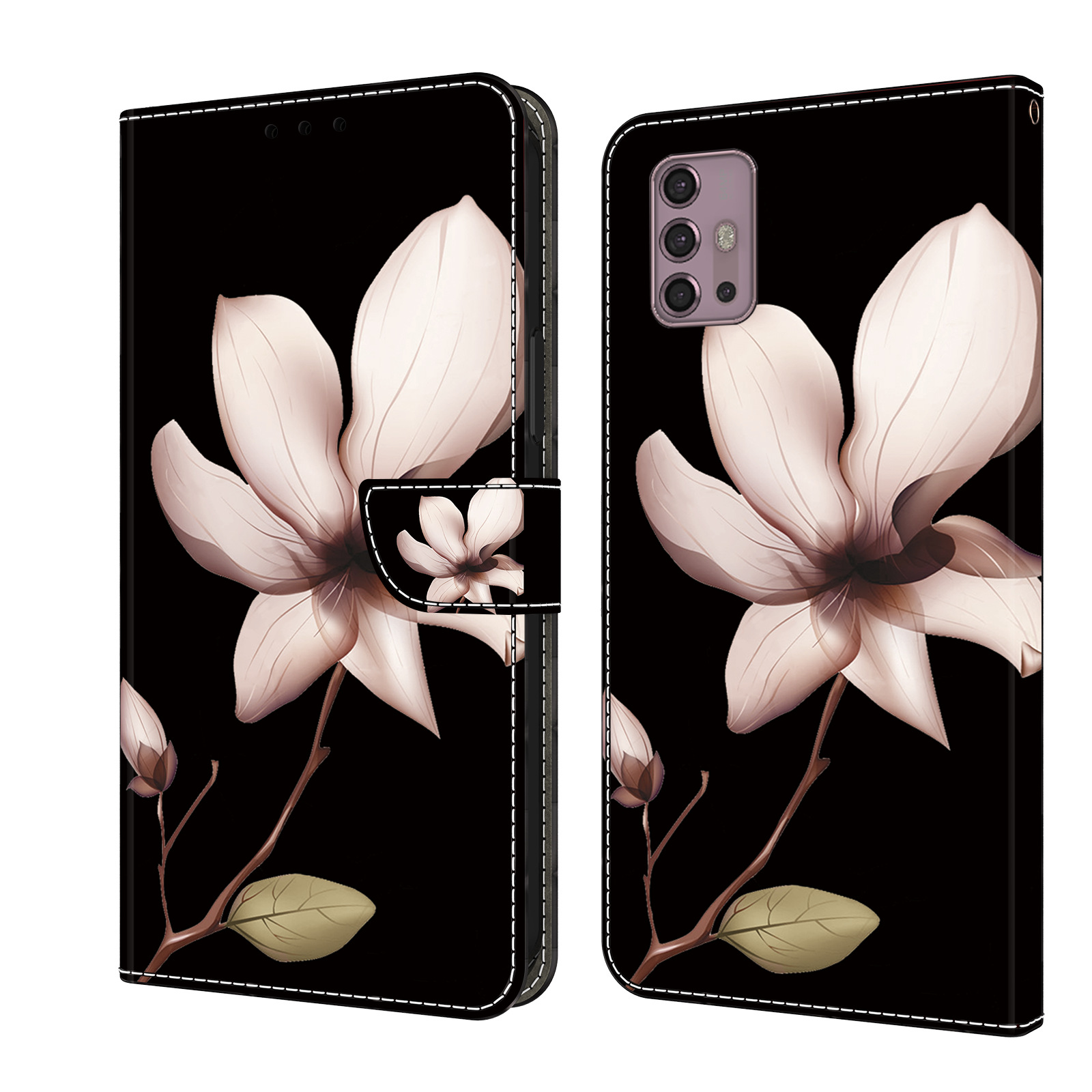 外贸新款适用于摩托罗拉edge 60 pro 水晶料手机皮套翻盖钱包插卡