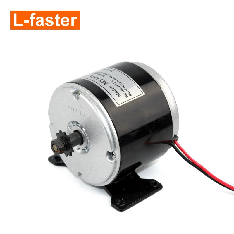 12V24V 36V350W Электрический высокоскоростной двигатель 11 зубьев 25H звездочка с кронштейном мотор