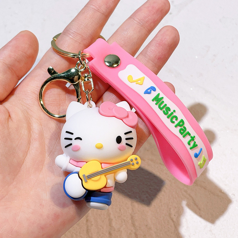 2024 女装サンリオ人形猫クリエイティブガレージロミキーホルダースクールバッグペンダントカップル小さなギフト卸売|undefined