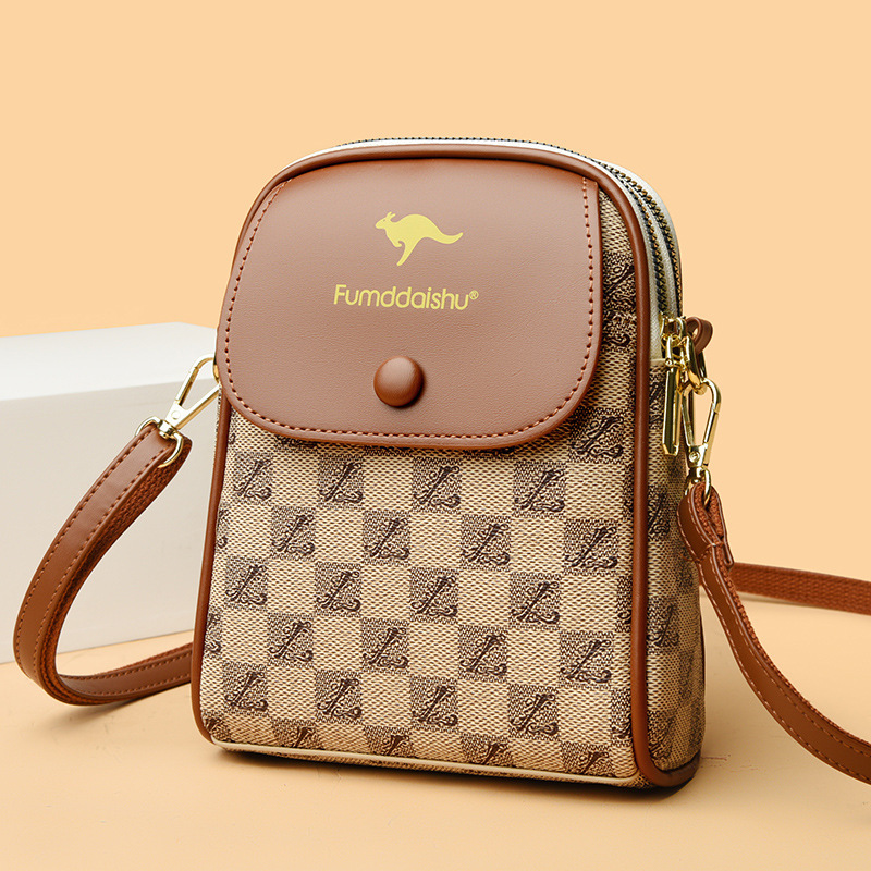 Cross-Border Korean Style Women's Small Bag 2026 New Fashion Versatile Mobile Phone Coin Purse Multi-Layer Light Luxury Shoulder Crossbody Bag Cross-Border Korean Style Women's Small Bag 2026 New Fashion Versatile Mobile Phone Coin Purse Multi-Layer Light Luxury Shoulder Crossbody Bag