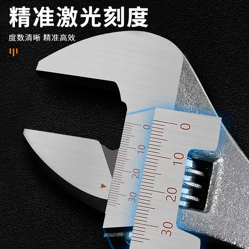 Fabricante de llaves de actividad genuinas, llave universal de 8 pulgadas, herramienta de llave de boca abierta genuina, llave de 450 de apertura grande