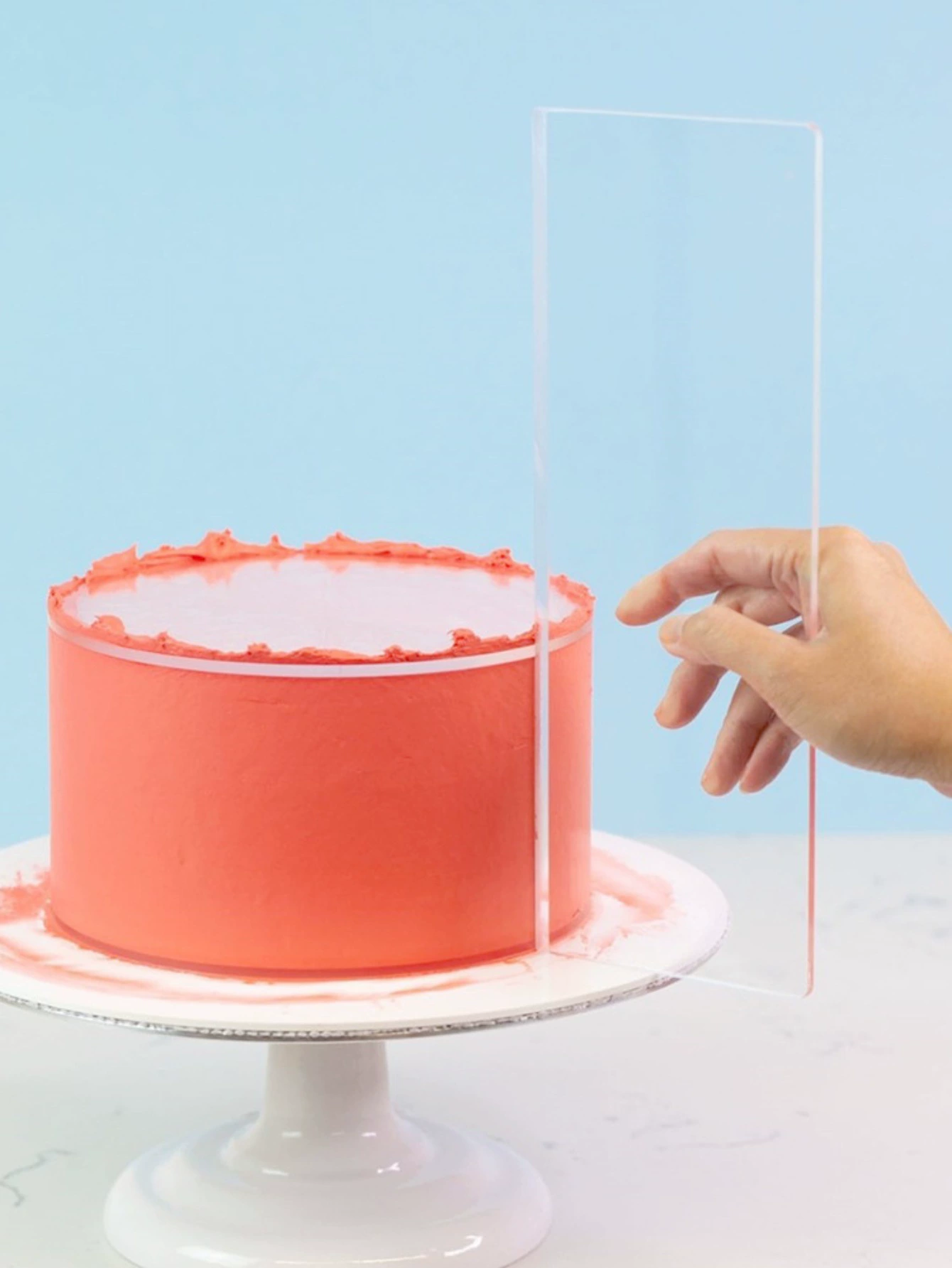 Neo -transparent acrylic cake cream scraper cake making tools scraper cake surrounding shape decoration tool