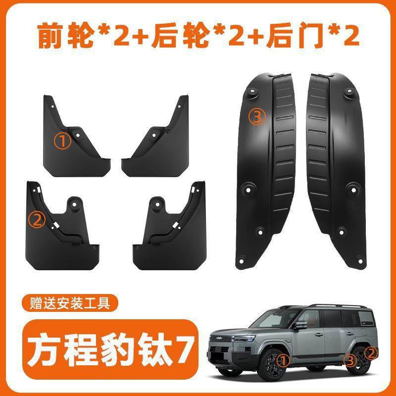 Suitable for BYD Fangchengbao 7 rear door inner fender liner, car modification accessories, parts, and accessories for BYD