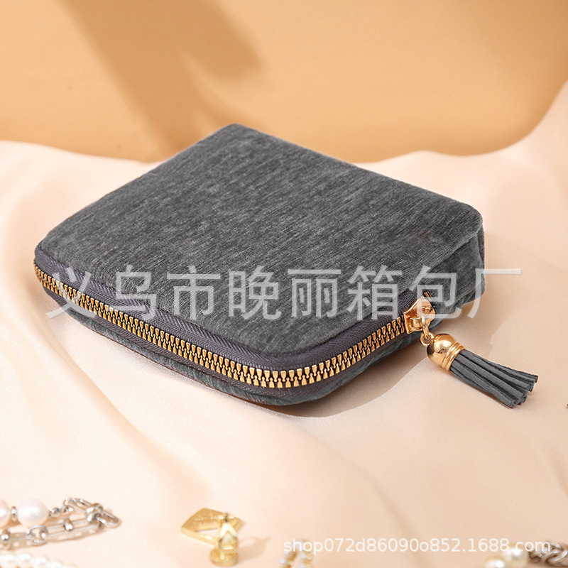 2025新款便携拉链文玩首饰收纳袋胡老师同款珠宝首饰袋饰品收纳包|undefined