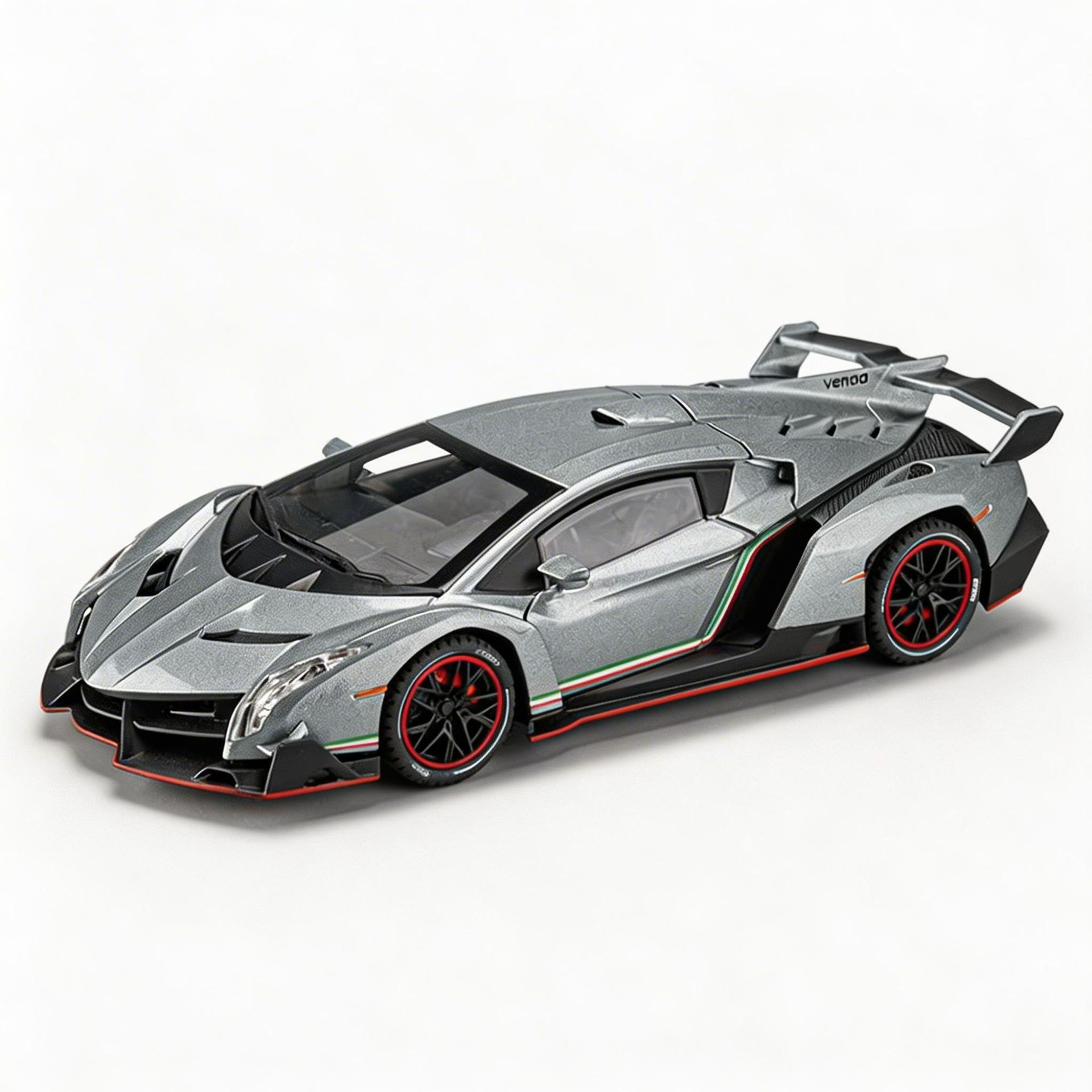 1:24 Rambo veneno modelo de coche de aleación de tres engranajes interruptor de cuatro ruedas amortiguador simulación modelo de coche deportivo Niño adornos de juguete