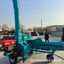 养殖厂用大型加厚青贮铡草揉丝机 15吨高喷秸秆揉搓机 干湿两用