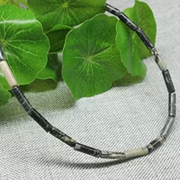 Натуральный камень 4x13mm цилиндрический оникс хрустальная трубка разбросанный бисер нефритовый браслет бисер ручной работы ювелирные аксессуары DIY