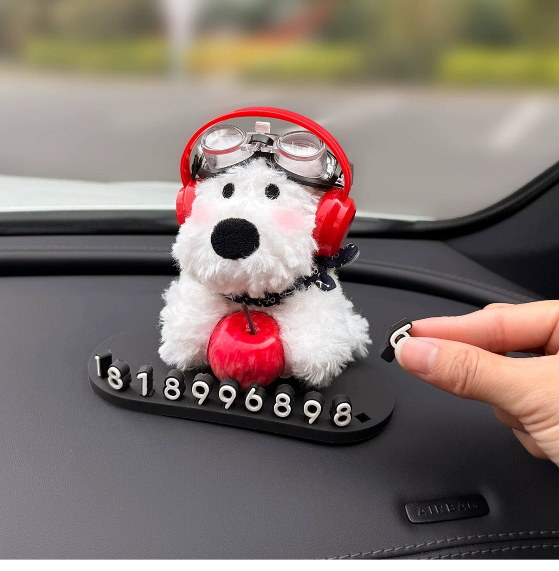 2026 New Model Temporary Parking Number Plate for Car, Mobile Phone Number Display, Digital Car Phone Number Plate, Can Hide Female Phone Number