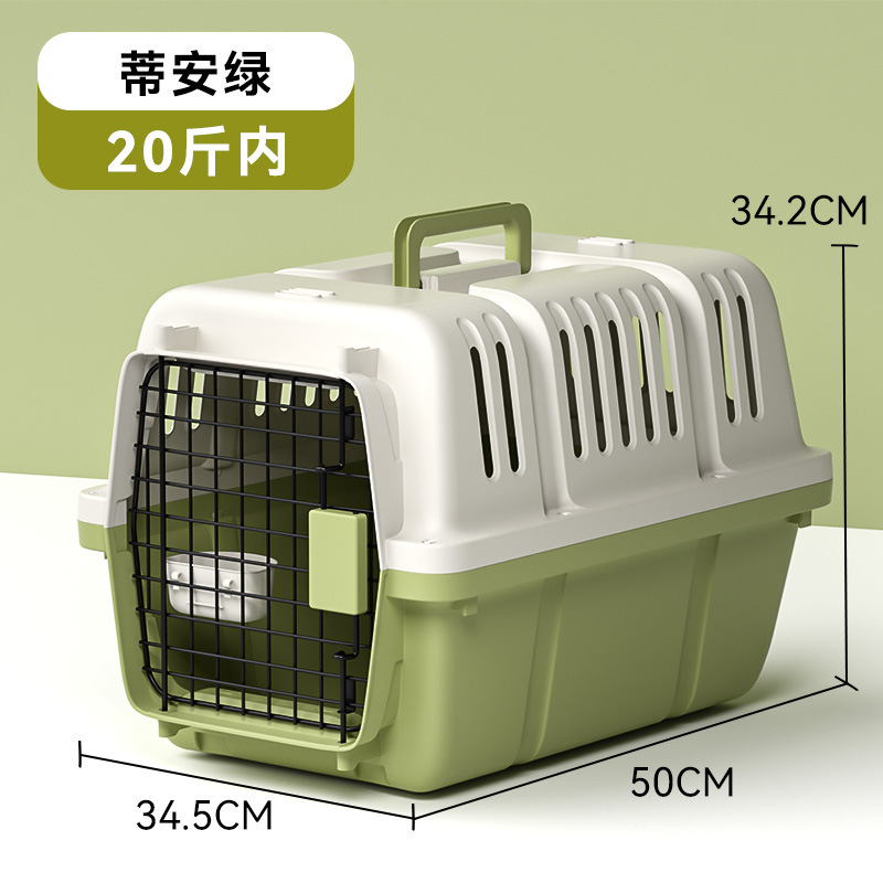Caja de vuelo para mascotas Caja de envío para perros y gatos Gato fuera de la jaula para perros portátil para perros pequeños y medianos