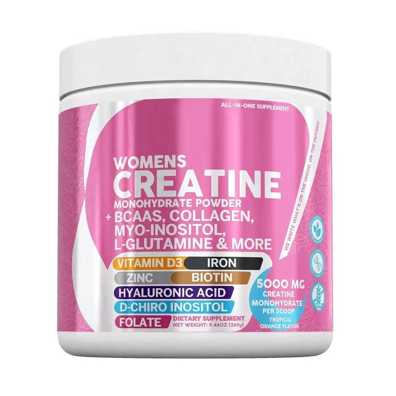 现货TK爆款女性肌酸粉WOMENSCREATINE蛋白粉胶原生物素叶酸粉批发|undefined