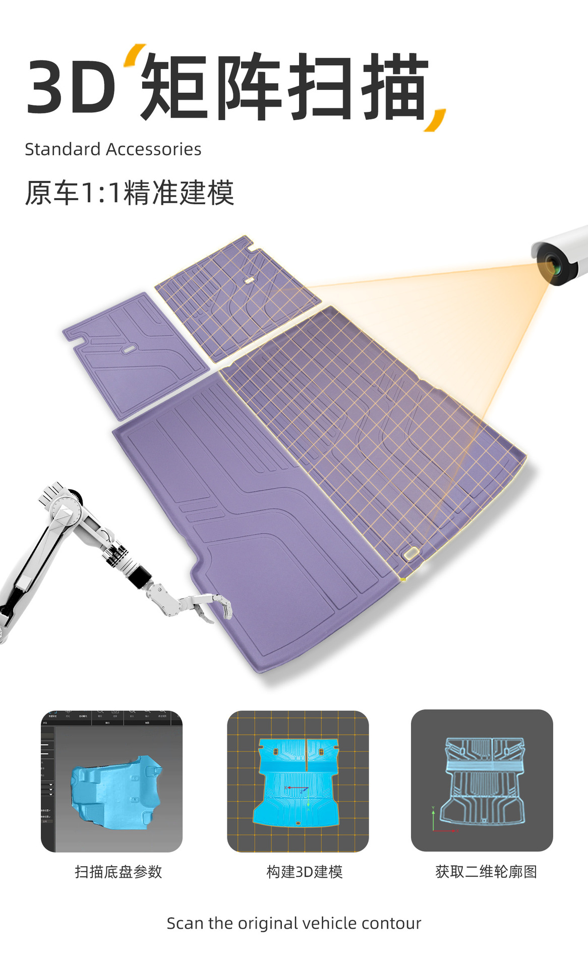 Suitable for Xpeng P7 Trunk Mat, 25-26 Model-Specific Modified Interior Decoration Tpe Car Trunk Mat, New