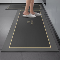 Cuttable, easy-to-clean non-slip floor mats, water-absorbent and quick-drying floor mats, Nordic non-slip long diatom mud kitchen floor mats