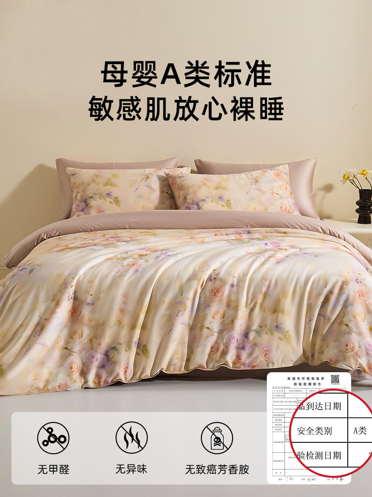 100 xinjiang algodón de lana larga algodón de tres piezas de ropa de cama de lujo ligera sábanas de cama