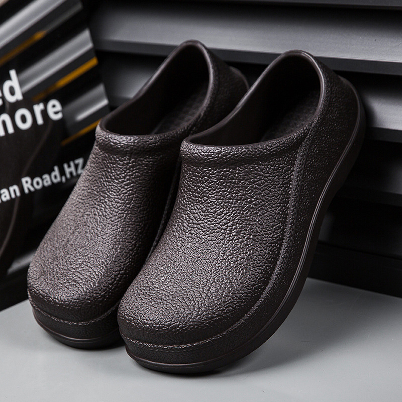 Zapatos de cocinero de primavera impermeable y antideslizante zapatos de cocina para hombre zapatos de trabajo negros