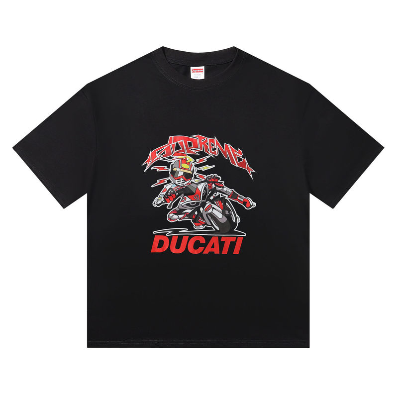 Ducati冲锋衣Soccer Jersey杜卡迪联名印花足球服宽松运动短袖T恤|undefined