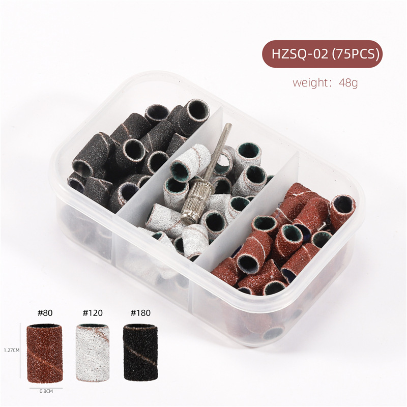 Especial transfronterizo para anillo de pulido de uñas en caja máquina de pulir anillo de pulido de uñas marrón negro blanco con rodamiento