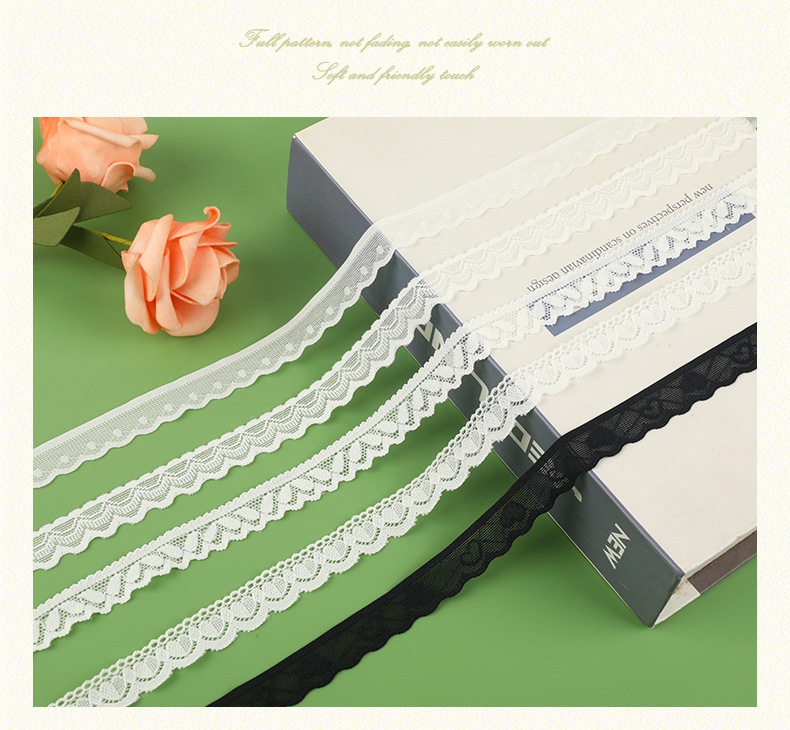蕾丝小花边 弹力蕾丝花边 单边蕾丝花边 领口袖口花边辅料 现货详情7