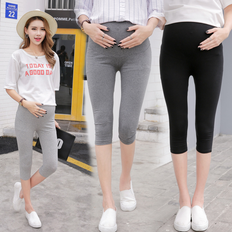 2026 Spring/Summer Maternity Solid Color Belly Support Capri Leggings Slim Fit Skinny Pants 2026 Spring/Summer Maternity Solid Color Belly Support Capri Leggings Slim Fit Skinny Pants