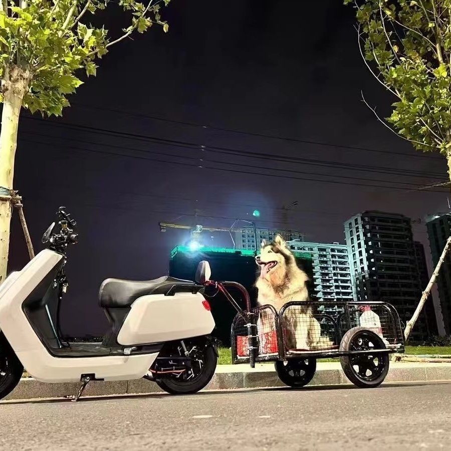 电动车摩托车垂钓拖车买菜小拉车新款摆摊小拖车后挂拉货网红