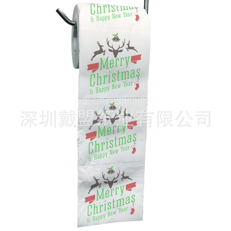 Christmas roll paper 2025 new creative printing roll paper 2 layers 200 color toilet paper Christmas printing toilet paper Christmas roll paper 2025 new creative printing roll paper 2 layers 200 color toilet paper Christmas printing toilet paper