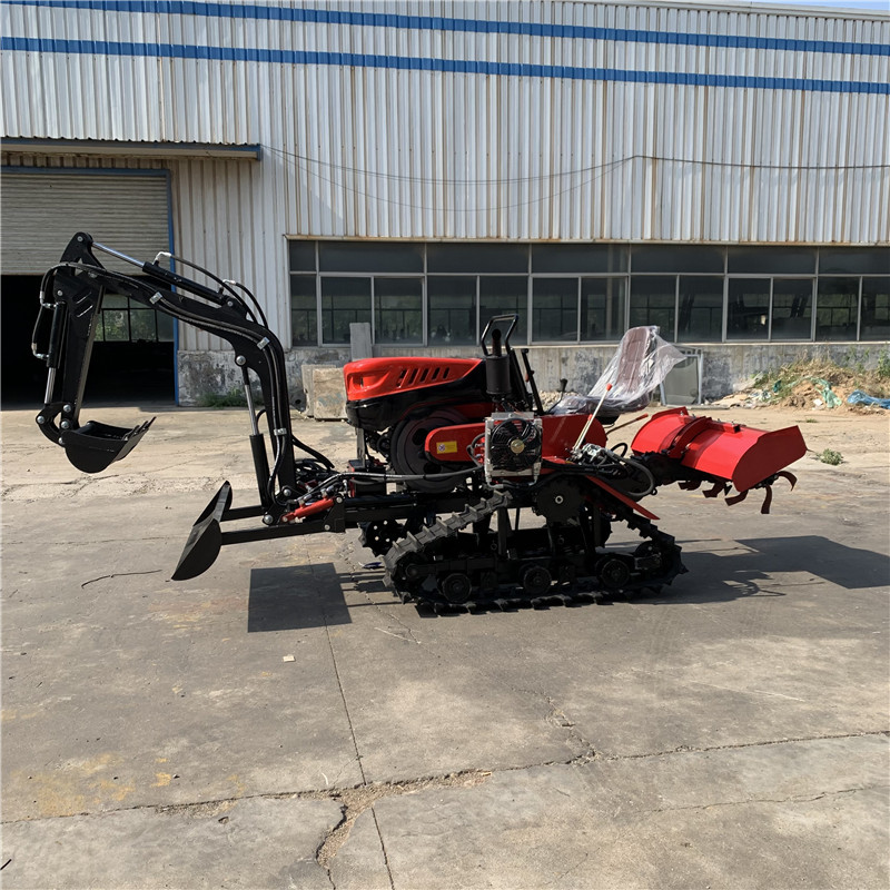 35马力水旱两用履带旋耕机乘坐式履带微耕机大马力耕田犁地起垄机
