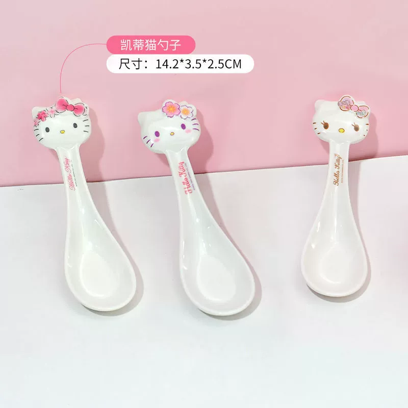 Суповая чашка (Sanrio Hello Kitty) 550 мл, милая розовая мультяшная посуда набор