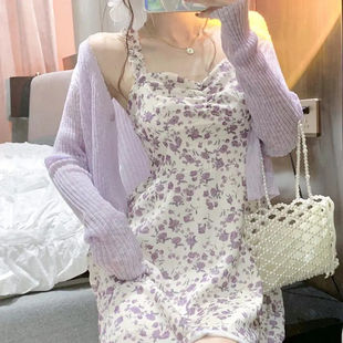 Breastfeeding Outfit for Hot Moms When Going Out, Chiffon Suspender Floral Dress, New Summer Style, Gentle Style, Breastfeeding Short Skirt