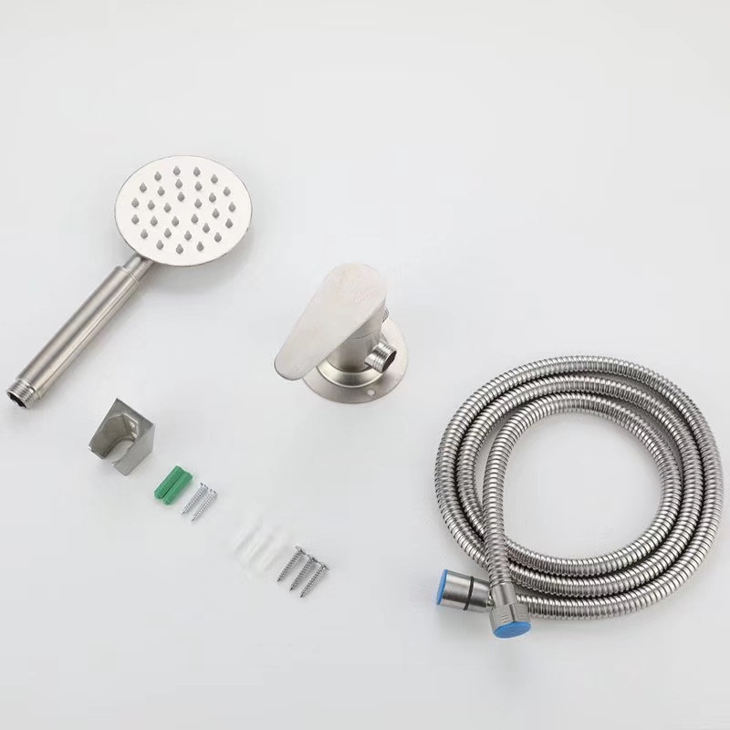 304ステンレス明装混水弁冷熱シャワーシャワーセット蛇口電気温水器太陽エネルギースイッチ|undefined