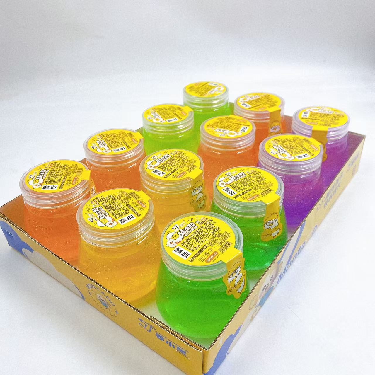 Polvo brillante pegamento espumante de barro de cristal hecho a mano DIY perla brillante cristal colorido barro slime descomprimido lote de juguetes para niños