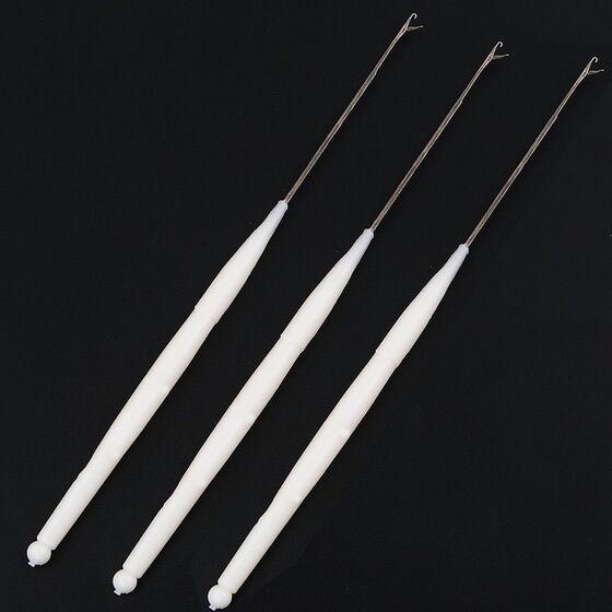 crochet knitting tool with tongue stainless knitting sweater needle manual diy small size knitting wool tongue hook needle