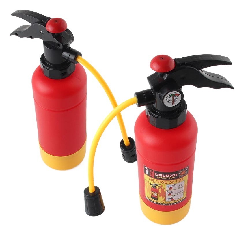 Mochila pistola de agua verano dibujos animados para niños pull-out extintor de incendios pistola de agua plástico arena puesto de agua juguete