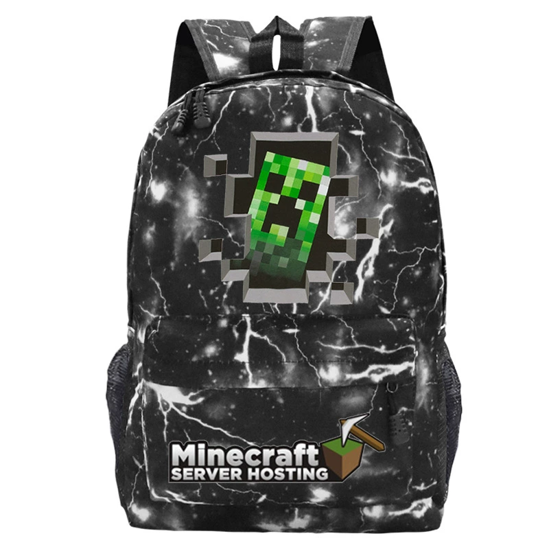 Детский рюкзак-плечевая сумка (Minecraft), принтая школьная сумка, один размер, легкий 0.311 кг