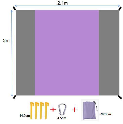 보라색 이중 바느질 회색