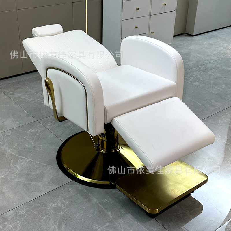 Silla de barbería transfronteriza especial, silla de barbería retrógrada de alta gama, silla de barbería confortable, silla de afeitar con forma de corte de pelo