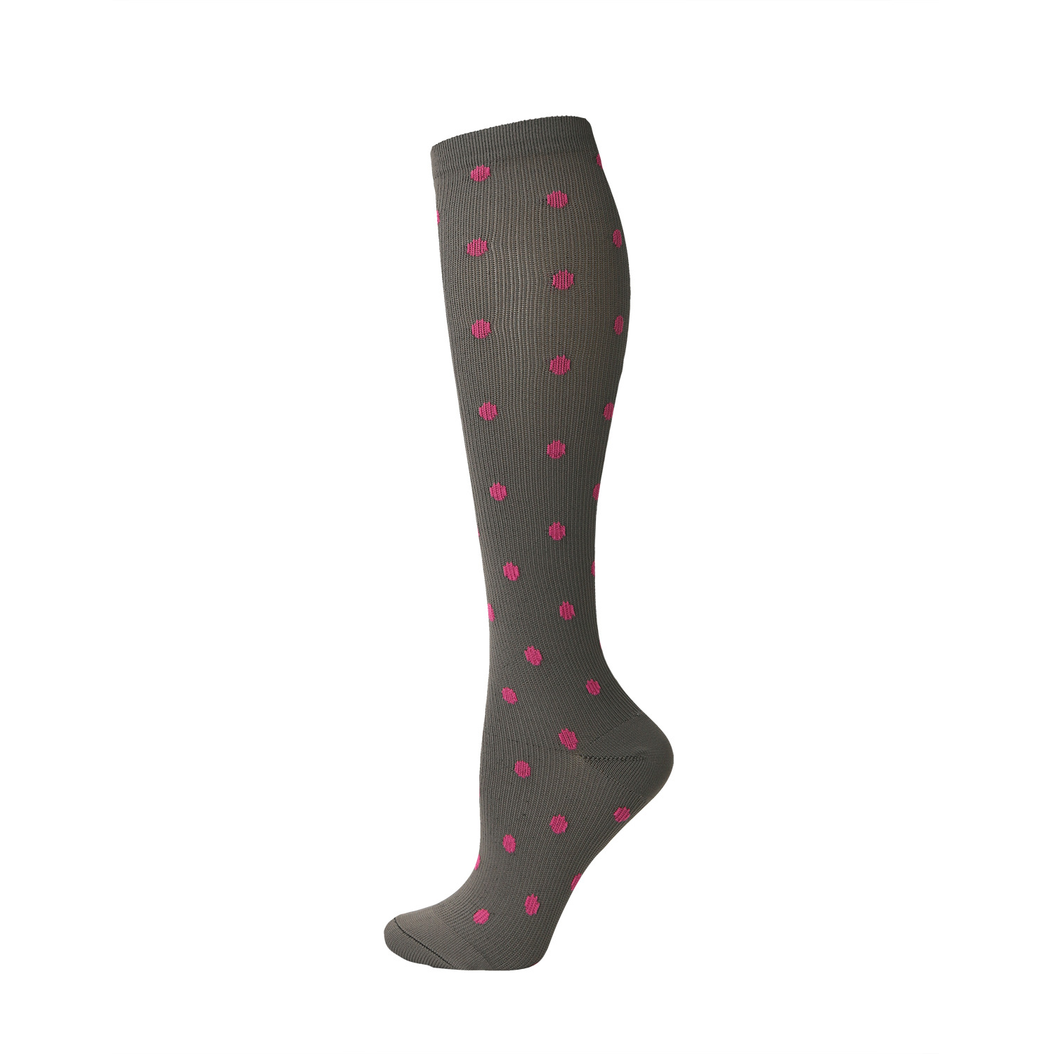 Fondo gris Rosa Polka Dot
