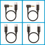 无线领夹麦克风录音线手机连接小蜜蜂收音麦领夹胸麦内录转接头线