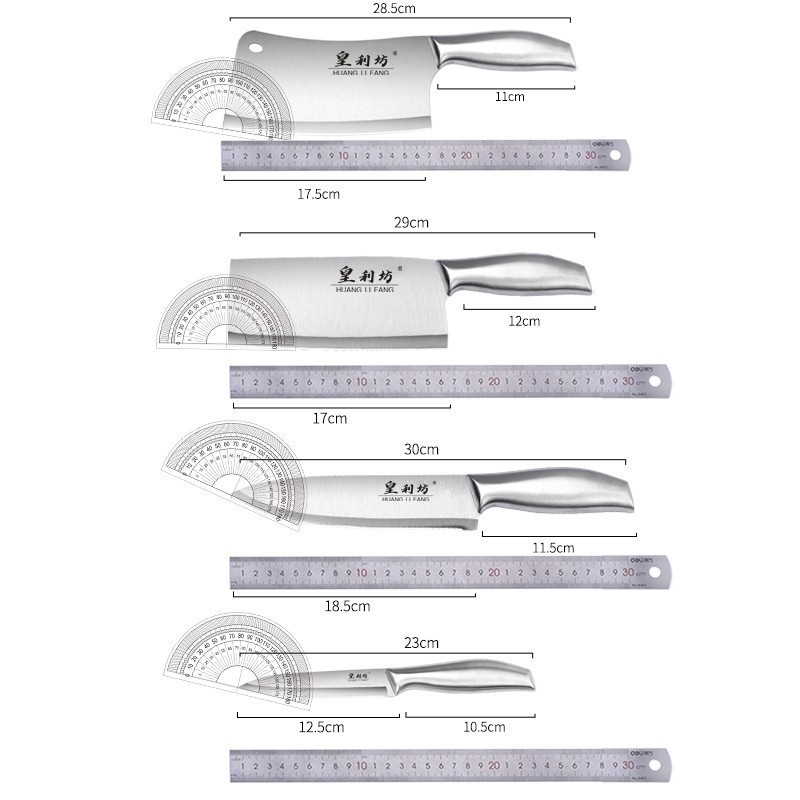 Cuchillo de cocina de 6 piezas de acero conjunto de cuchillo de hueso cuchillo de corte de acero conjunto de cuchillo de cocina doméstico conjunto de cuchillo de regalo corporativo