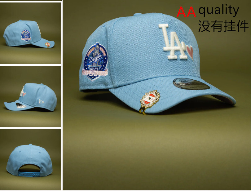 Comercio exterior transfronterizo al por mayor 2026 AA gorra de boca de pato bordado tridimensional ajustable gorra de hip-hop Yankees Dodgers