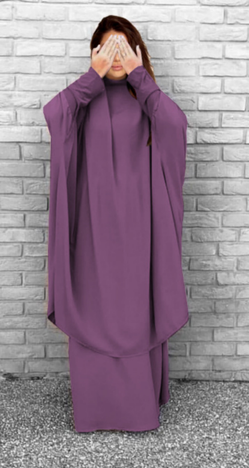 2025 New Hot Sale Large Hem Solid Color Long Robe Loose Suit Dress_ecoleips.com
