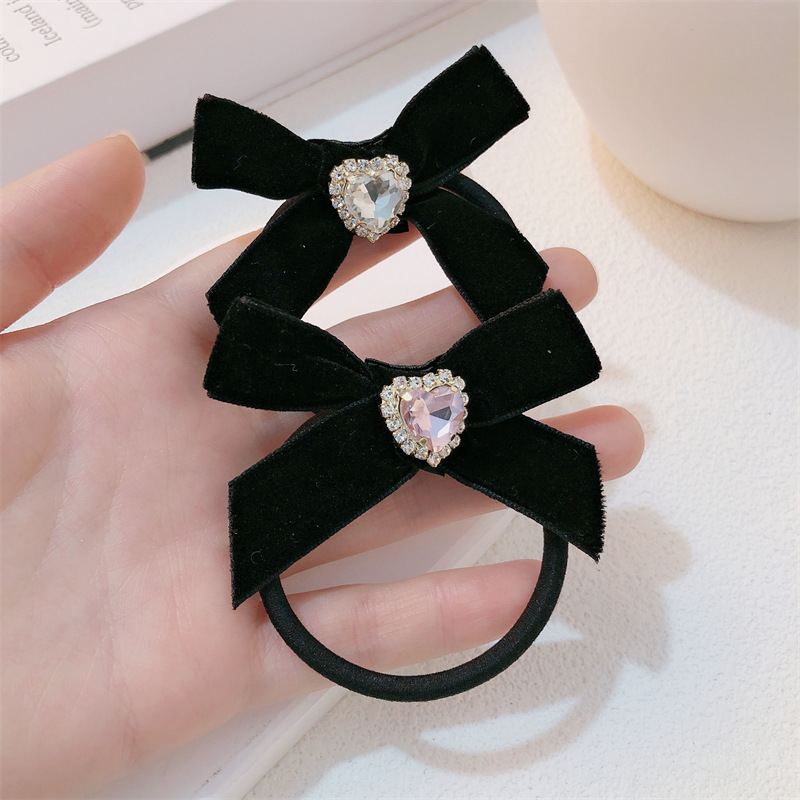 Arco francés amor anillo de cabello coreano simple tocado temperamento retro correa de cabello cuerda de cabello arco