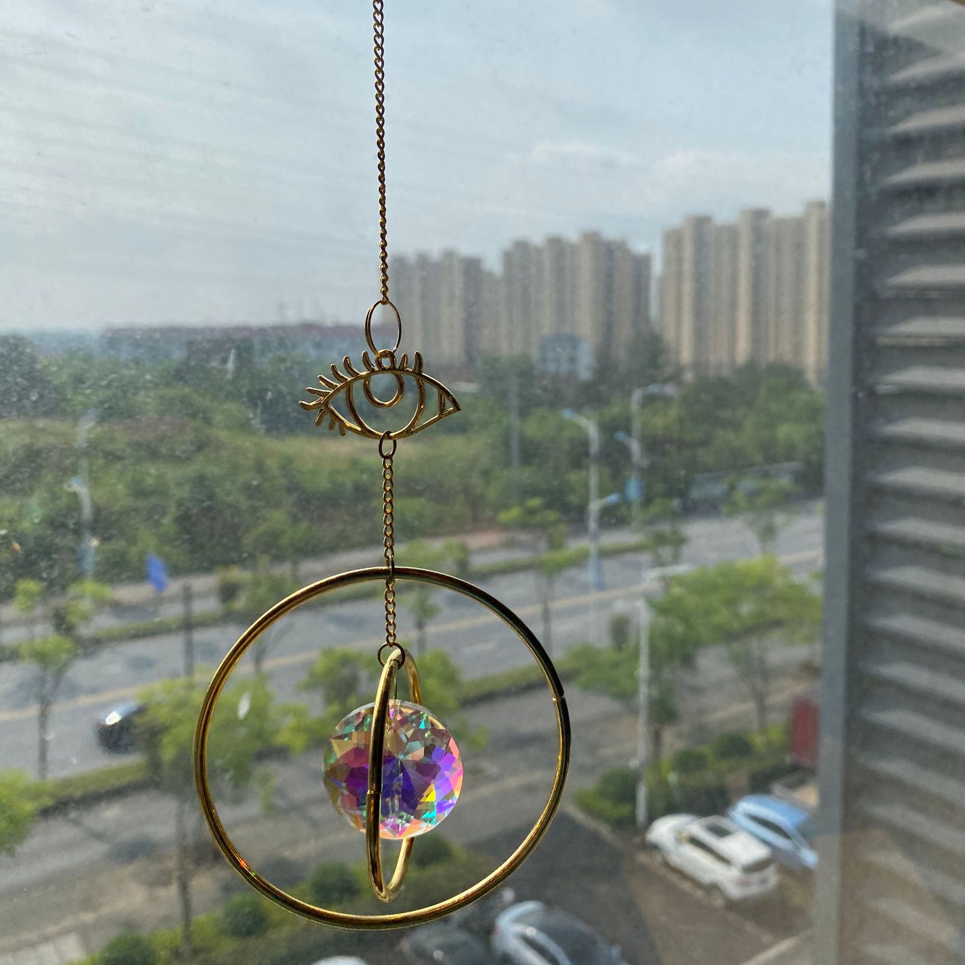 35g Weight pendant Home Textiles & Decor Type Simple Style Circle Eye Artificial Crystal Pendant Artificial Decorations
