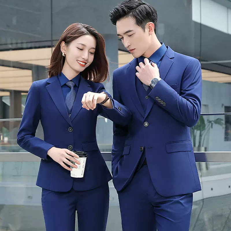 男女西服套装汽车销售房产中介学校老师教师行政工作服职校校服秋