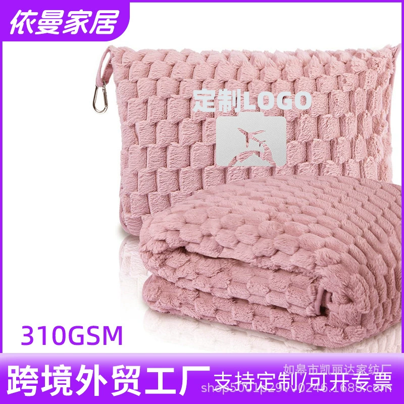 Производитель многофункциональных пледов для автомобилей, популярных фланелевых складных дорожных пледов TEMU с логотипом на заказ.