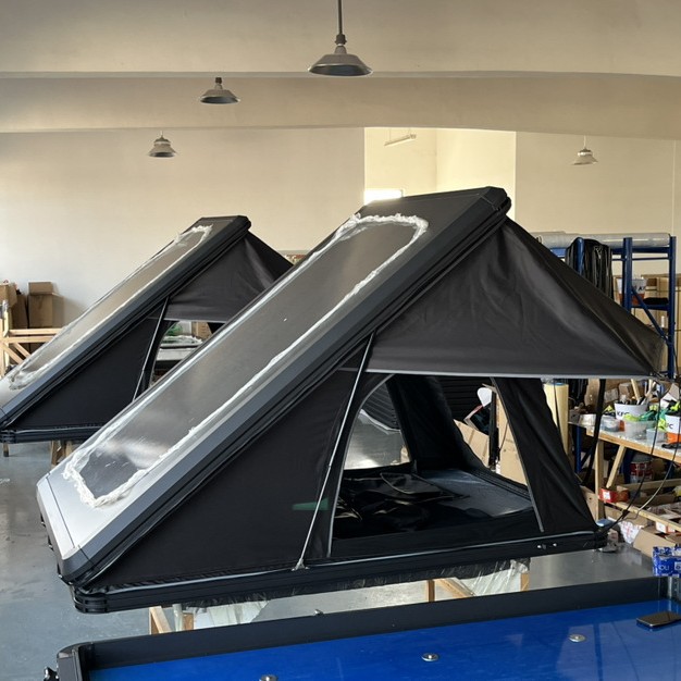 Techo duro de aleación de aluminio de apertura rápida triángulo 4 puntas gran sombreado 5 carpa de techo camping carpa de coche al aire libre