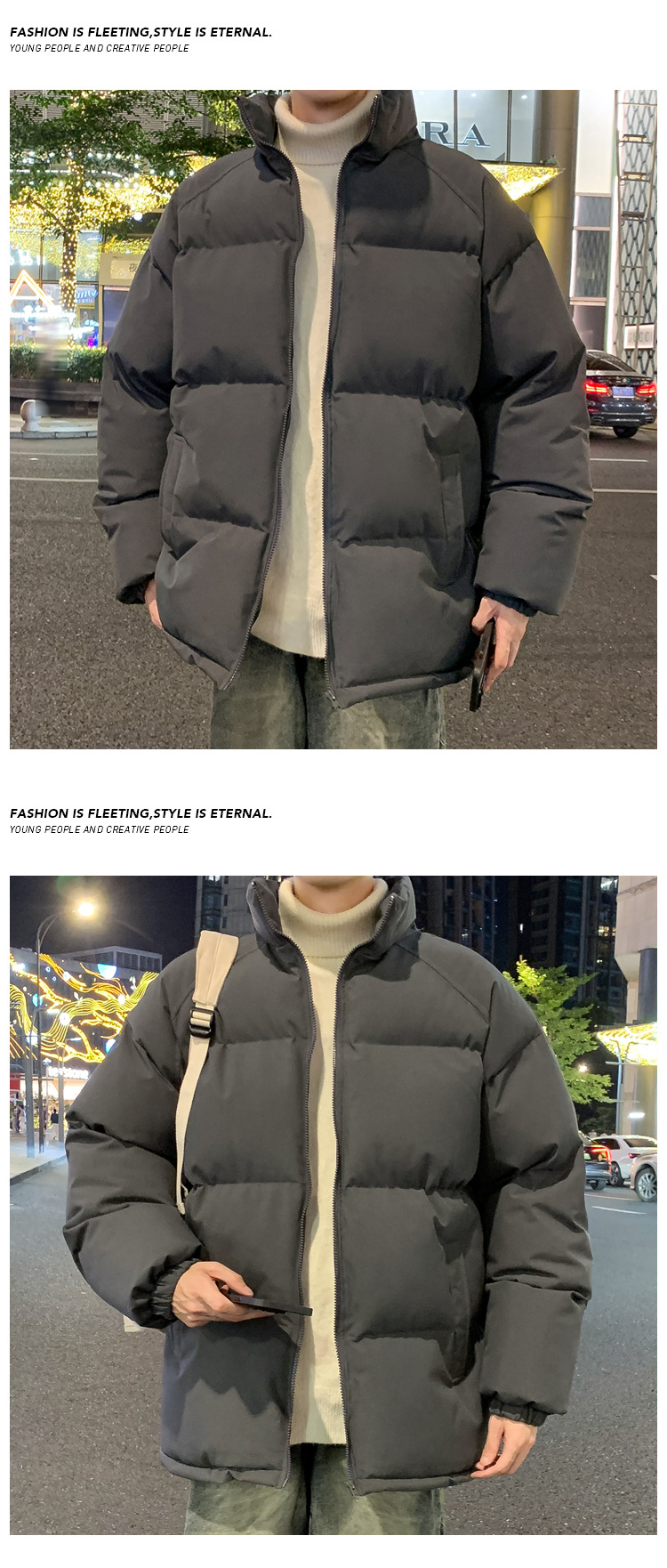 Men's Winter Down Jacket Warm Thickened Padded Coat For Cold Days_voghion.com