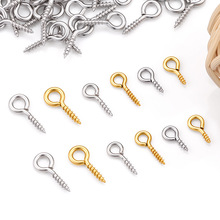 不锈钢螺纹羊眼 9字螺丝钉DIY手工饰品配件连接件羊眼钉diy批发