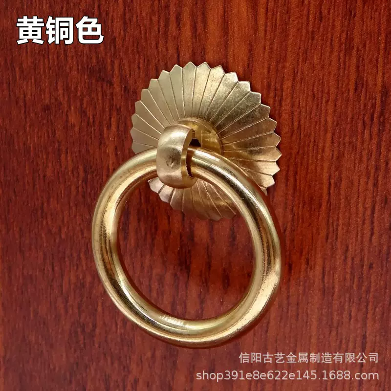 铜拉环黄铜家具柜门圆环铜环抽屉药柜橱柜拉手铜把手门把手衣柜