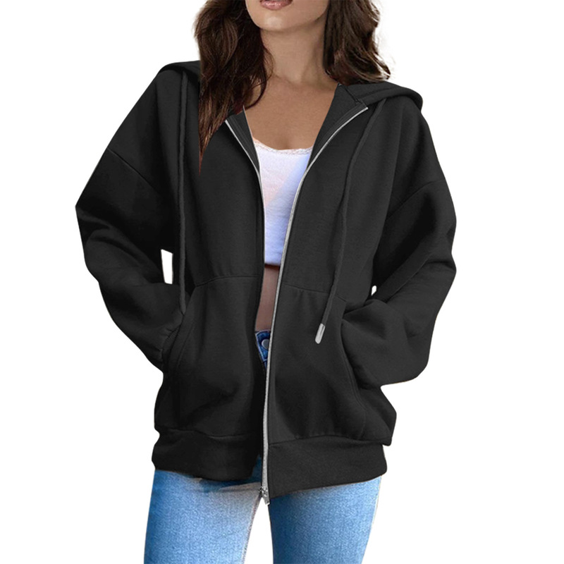 European and American Version New European and American Style Slim-fit Slim-fit Zipper Warm Sweater Casual Zipper Hoodie with Pocket European and American Version New European and American Style Slim-fit Slim-fit Zipper Warm Sweater Casual Zipper Hoodie with Pocket
