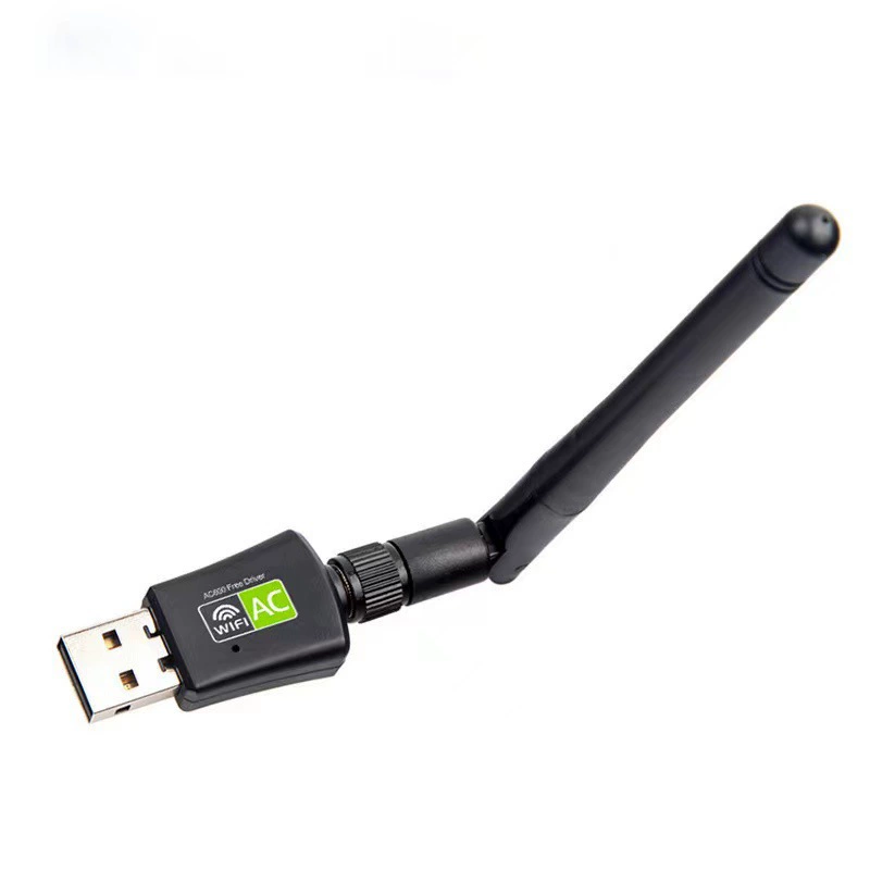 USB беспроводная сетевая карта без драйверов, 5G двухдиапазонная 600M для настольного и портативного ПК, приёмник Wi‑Fi AC