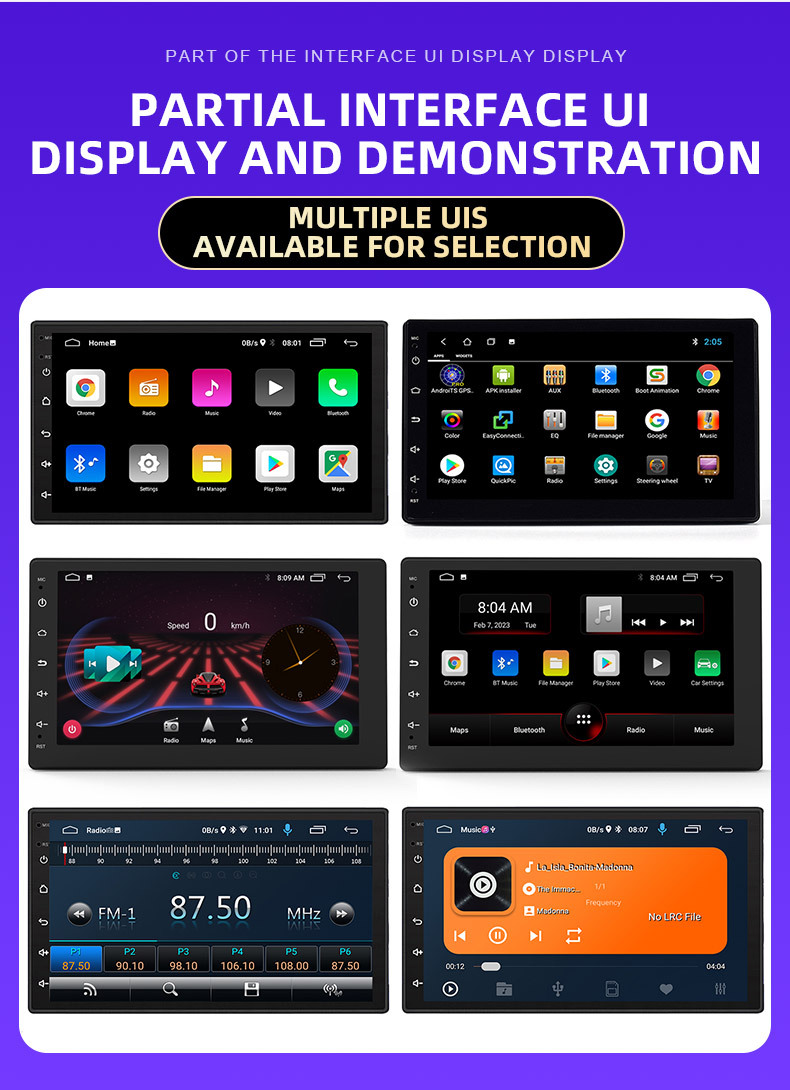 Cross-Border 9inch 10inch Car Navigation Car Gps Bluetooth Smart Car Navigator Multi-Function Car Player